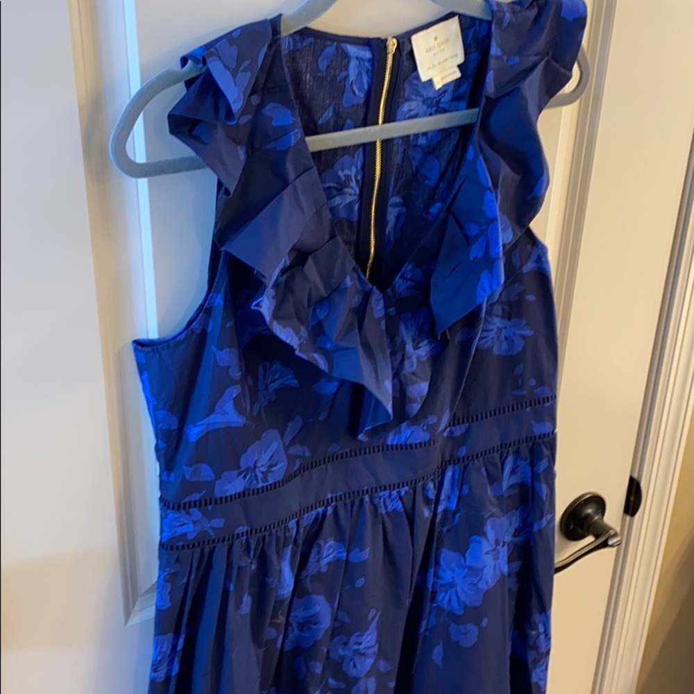 Kate Spade Blue Hibiscus Dress